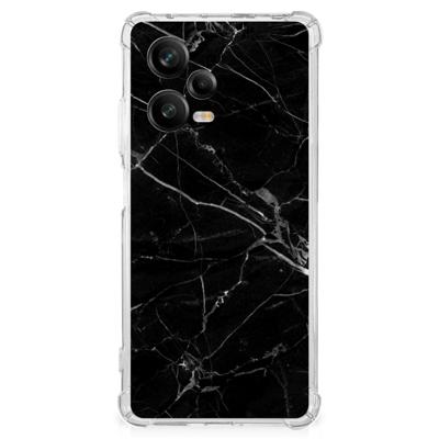 Xiaomi Redmi Note 12 Pro Plus Anti-Shock Hoesje Marmer Zwart - Origineel Cadeau Vader Xiaomi Redmi Note 12 Pro Plus Anti-Shock Hoesje Marmer Zwart - Origineel Cadeau Vader