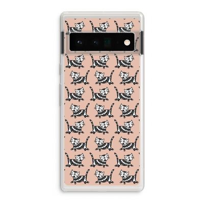 Zwarte poes: Google Pixel 6 Pro Transparant Hoesje