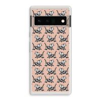 Zwarte poes: Google Pixel 6 Pro Transparant Hoesje
