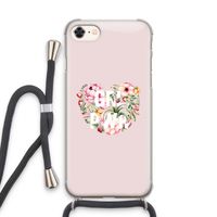 GRL PWR Flower: iPhone 7 Transparant Hoesje met koord