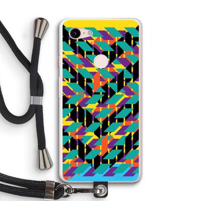 Skew Bee 1: Pixel 3 XL Transparant Hoesje met koord