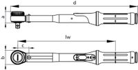 Gedore Torcofix K 1/2 20-100 Nm 4550-10 Momentsleutel Met ratel 1/2 (12.5 mm) 20 - 100 Nm - thumbnail