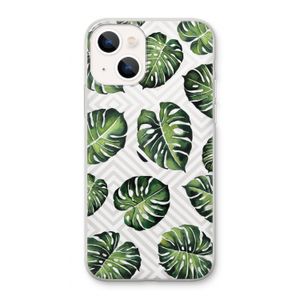 Geometrische jungle: iPhone 13 Transparant Hoesje