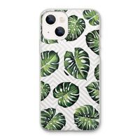 Geometrische jungle: iPhone 13 Transparant Hoesje