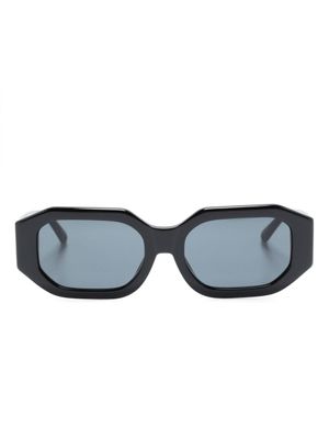Linda Farrow x The Attico lunettes de soleil Blake à monture géométrique - Noir