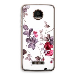 Mooie bloemen: Motorola Moto Z Force Transparant Hoesje