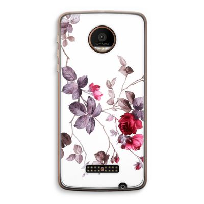 Mooie bloemen: Motorola Moto Z Force Transparant Hoesje