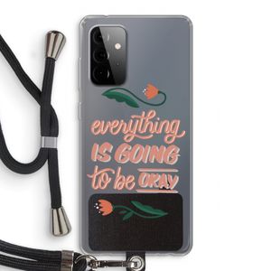 Optimistic flower girl: Samsung Galaxy A72 5G Transparant Hoesje met koord