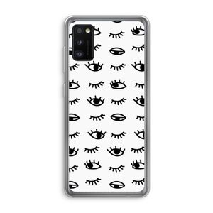 Eye pattern #2: Samsung Galaxy A41 Transparant Hoesje