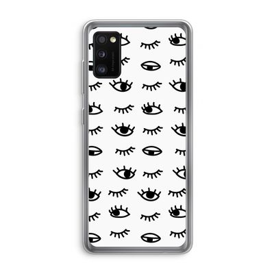 Eye pattern #2: Samsung Galaxy A41 Transparant Hoesje