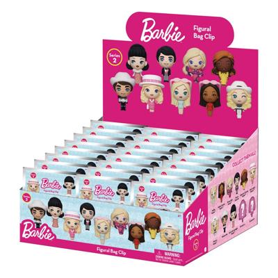 Barbie 3D Foam Bag Clips Series 2 Display (24)