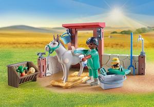 PLAYMOBIL Country - Boerderij dierenarts met de ezels Constructiespeelgoed