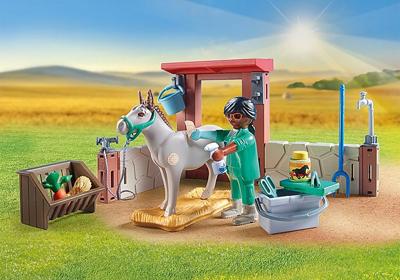PLAYMOBIL Country - Boerderij dierenarts met de ezels Constructiespeelgoed