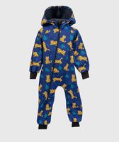 Waterproof Softshell Overall Comfy Playful Tigers Jumpsuit - thumbnail