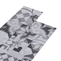 vidaXL Vloerplanken zelfklevend 5,21 m² 2 mm PVC grijs patroon - thumbnail