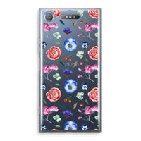 Bloemetjes: Sony Xperia XZ1 Transparant Hoesje