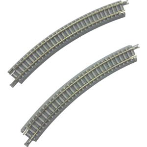 Z Rokuhan rails (met ballastbed) 7297067 Gebogen rails, Verhoogd 30 ° 220 mm 6 stuk(s)