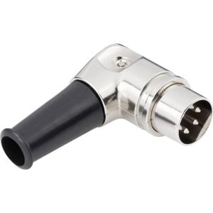 TRU COMPONENTS 1578995 DIN-connector Stekker, haaks Aantal polen: 5 Zilver 1 stuk(s)