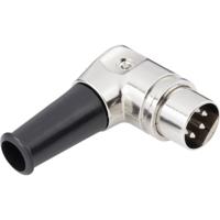 TRU COMPONENTS 1578824 DIN-connector Stekker, haaks Aantal polen: 5 Zilver 1 stuk(s)