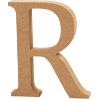 Creativ Company Letter r mdf 13cm, 1st.