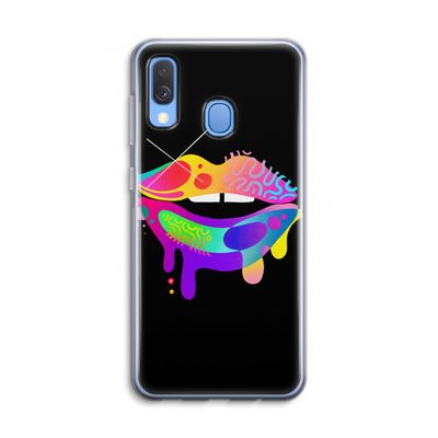 Lip Palette: Samsung Galaxy A40 Transparant Hoesje