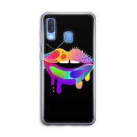 Lip Palette: Samsung Galaxy A40 Transparant Hoesje