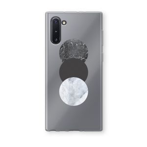 Marmeren cirkels: Samsung Galaxy Note 10 Transparant Hoesje