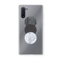 Marmeren cirkels: Samsung Galaxy Note 10 Transparant Hoesje