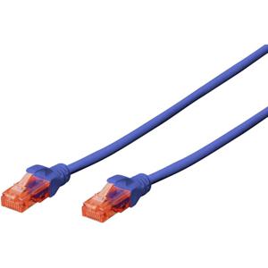 Digitus DK-1612-030/B RJ45 Netwerkkabel, patchkabel CAT 6 U/UTP 3.00 m Blauw Verdraaide paren 1 stuk(s)