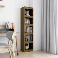 Boekenkast / kamerscherm 40x30x167,5 cm grenenhout honingbruin