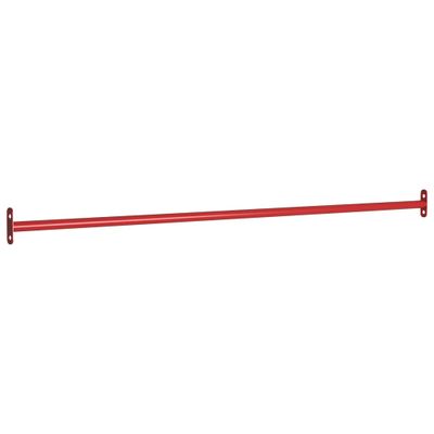 VidaXL Rekstok 125 cm staal rood