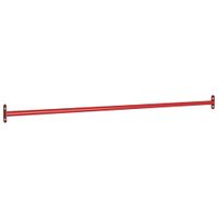 VidaXL Rekstok 125 cm staal rood VidaXL Rekstok 125 cm staal rood