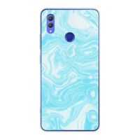 Waterverf blauw: Honor Note 10 Transparant Hoesje