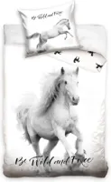 Animal Pictures Dekbedovertrek Paard wit - 140 x 200 cm - Katoen
