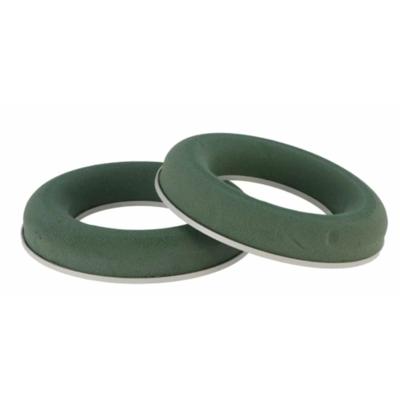 Steekschuim voor kerstkransen - 2x - nat - groen - D20 cm - oase ringen - kerstkrans maken