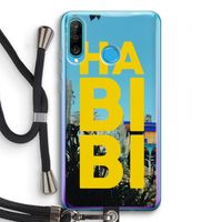 Habibi Majorelle : Huawei P30 Lite Transparant Hoesje met koord