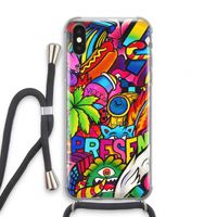 Represent: iPhone XS Transparant Hoesje met koord