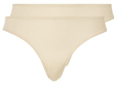 esmara 2 dames strings (Wit, XS (32/34))