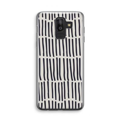 Moroccan stripes: Samsung Galaxy J8 (2018) Transparant Hoesje