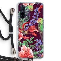Papegaaien: OnePlus Nord CE 5G Transparant Hoesje met koord
