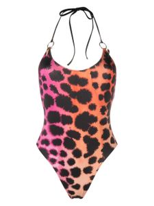 Roberto Cavalli maillot de bain à imprimé léopard - Rose