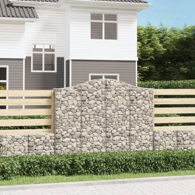 Schanskorven 3 st gewelfd 200x30x160/180 cm ijzer