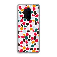 Colored Giraffe: OnePlus 8 Pro Transparant Hoesje