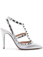 Valentino Garavani escarpins Rockstud 100 mm - Argent - thumbnail