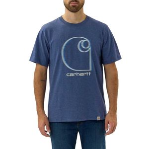 Carhartt Graphic Scout Blue Heather T-Shirt Heren