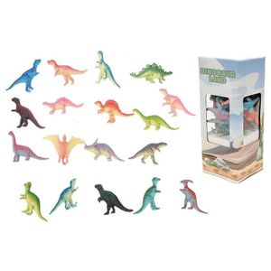 18x Plastic speelgoed dinosaurussen 6 cm