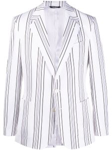 Dolce & Gabbana blazer à rayures - Blanc