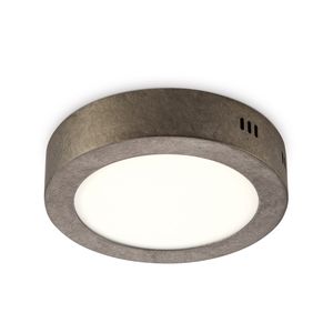 Light depot - LED plafondlamp Ska 17 rond - burned-metal - Outlet