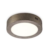 Light depot - LED plafondlamp Ska 17 rond - burned-metal - Outlet