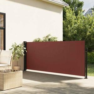 VidaXL Windscherm uittrekbaar 140x600 cm bruin